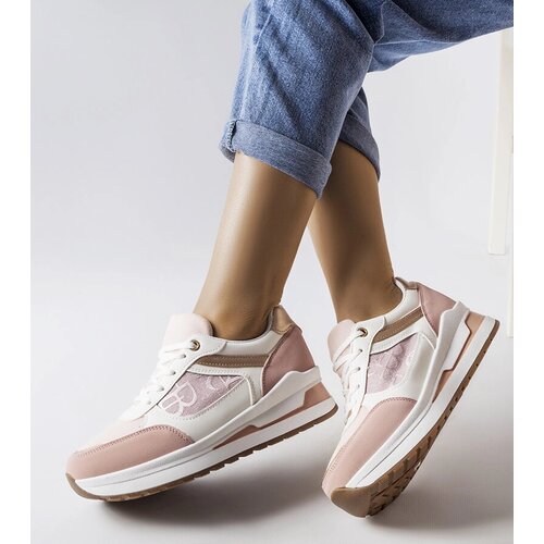 Gemre Pink sneakers with a patterned insert Genovesee Cijene
