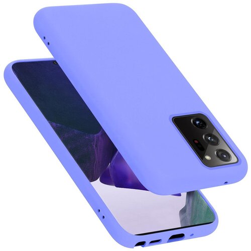 Cadorabo Ohi&amp;scaron;je, združljiv s Samsungom v tekoči lahki vijolični barvi - za&amp;scaron;čitni pokrov iz fleksibilnega silikona TPU, (20584468) Slike