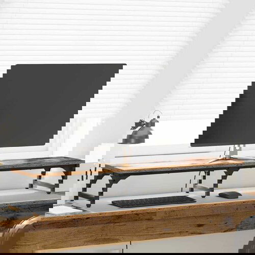 VidaXL Stalak za Monitor Staro drvo 105 x 23 x 15,5 cm Slike