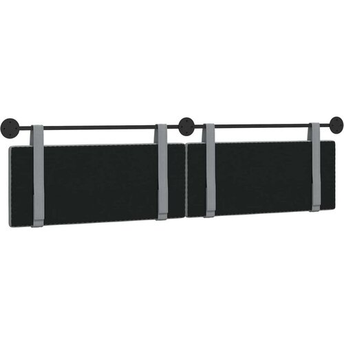  Držeće uzglavlje Zidne Svijetlo siva 210 x 55 x 5 cm tkanina - Svjetlosiva 200 cm bez LED svjetla Slike