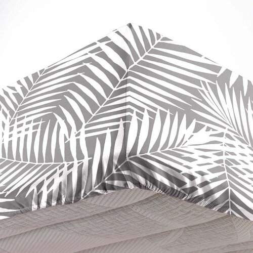 Douceur d int&amp;eacute;rieur Bela/siva napenjalna bombažna rjuha 160x200 cm Botania &amp;ndash; Slike