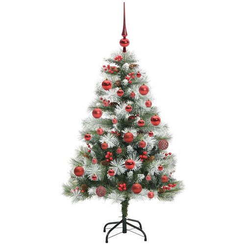  Umjetno božićno drvce S LED lampica Zelena i bijela 150 cm Slike
