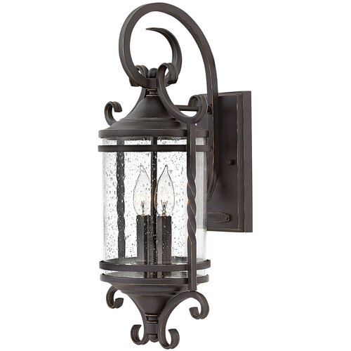 Elstead Lighting Casa Hinkley Zunanja stenska svetilka z 2 lučema, starinska, črna, IP44, (22099860) Cene