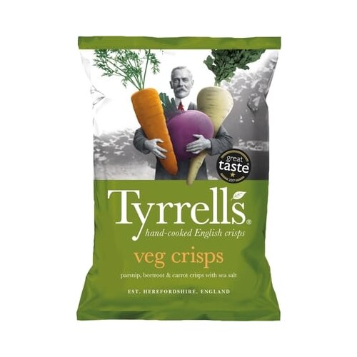 Tyrrells Veg crisps mixed roots Slike