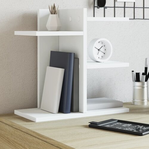VidaXL Organizator za stol bijeli 42 x 21,5 x 42 cm konstruirano drvo Slike