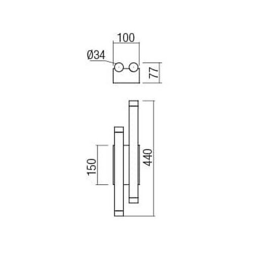  Redo 01-2034 - LED zidno svetlo MADISON 4xLED/4W/230V bakar Slike