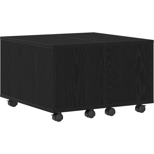 vidaXL Kavčna miza Črno hrast 60x60x38 cm umetni les, (22056186) Cene