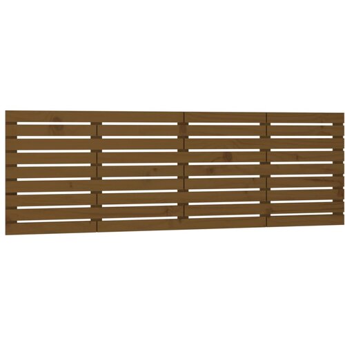 Maison Chic stensko posteljno vzglavje - vzglavna omarica - nočna omarica medeno rjavo 206x3x63 cm borovina, (21706940) Cene