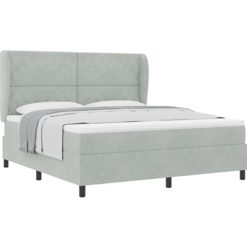 Box Spring Krevet s Madracem - Svijetlosiva 180x200 cm Bar&amp;scaron;un Slike