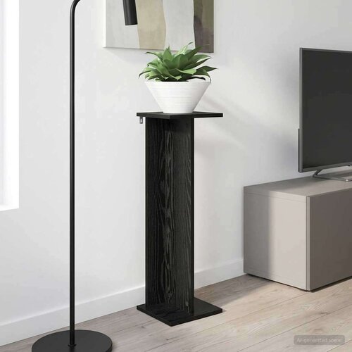  Stalak za biljke Crni Hrast 25 x 25 5 x 80 5 cm Cene