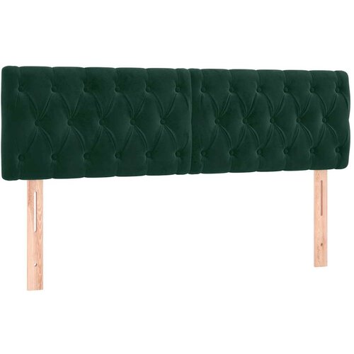  LED uzglavlje tamnozeleno 144x7x78/88 cm bar&amp;scaron;unasto Slike