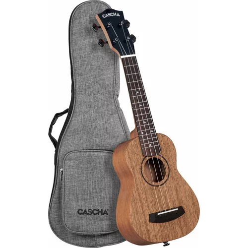 Cascha Soprano Ukulele Mahogany Solid Soprano ukulele Natural