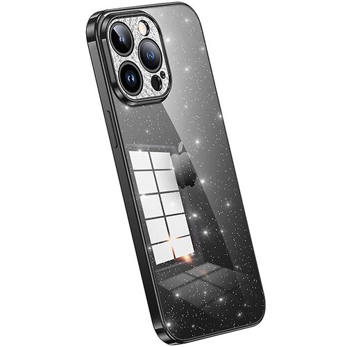 INORCO SULADA za iPhone 14 Pro Max Galvaniziran TPU ovitek za telefon z dekorjem iz nosorogovih ble&amp;scaron;čic za telefon, (22033087) Slike