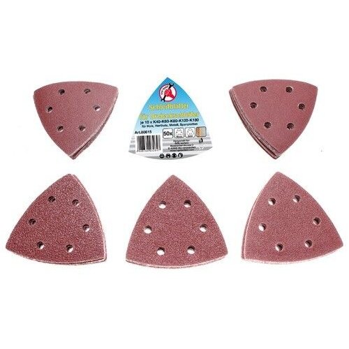 BGS set brusnog papira trokut 40-60-80-100-120 50-dijelni Kraft 80815 Slike