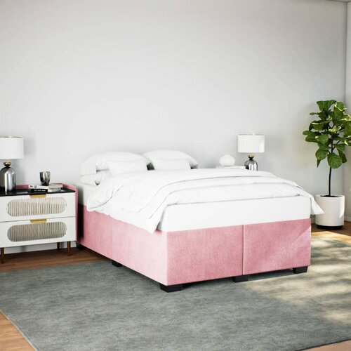 Furnova Posteljni okvir roza 140x200 cm žamet, (21931739) Slike