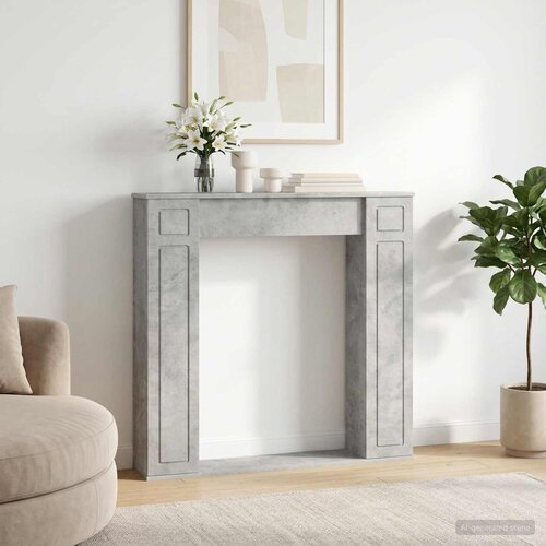  Okvir za kamin Betonska siva 100 x 20 x 100 cm Slike