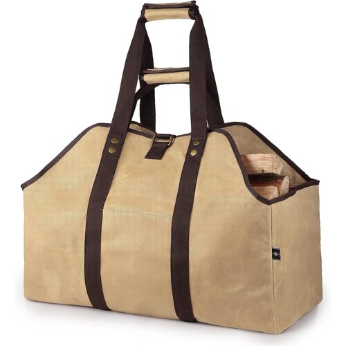 BONTHEE XXL torba za drva iz platna 58×28×45 cm Cene