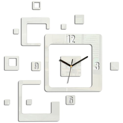 Zidni satovi trio white (moderni zidni sat) Slike