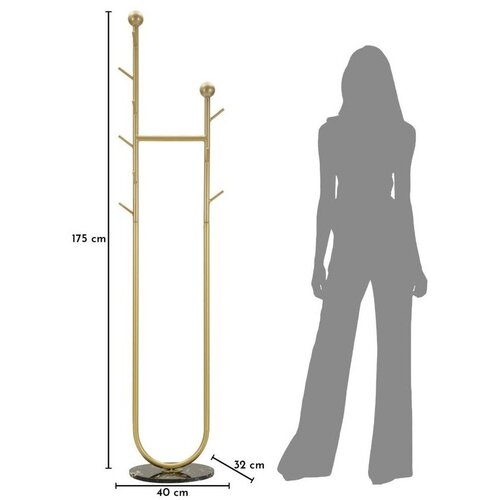 Mauro Ferretti Kovinski obe&amp;scaron;alnik v zlati barvi 40x175 cm Axi &amp;ndash; Slike