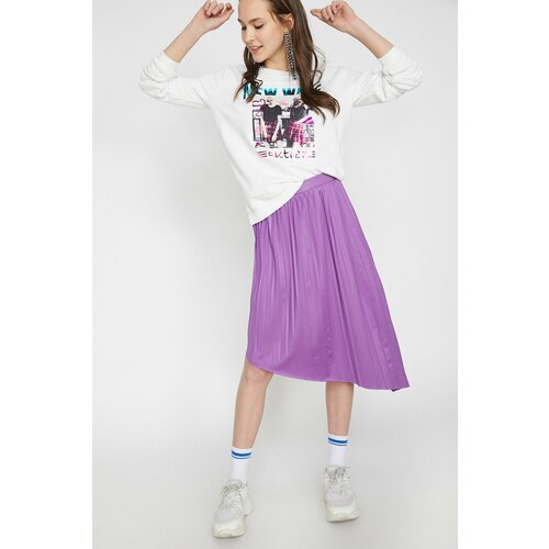 Koton Skirt - Purple - Midi Slike