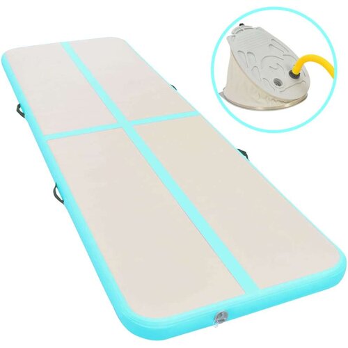  Strunjača na napuhavanje s crpkom 600 x 100 x 10 cm PVC zelena Cijene