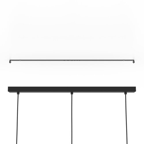 Eglo visilica Bramerton 43752, 3x E27, 81 cm, crna/smeđe drvo Slike