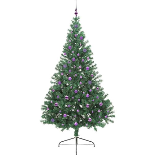  Umjetno predsvijetljeno božićno drvce Zelena 240 cm PVC Slike