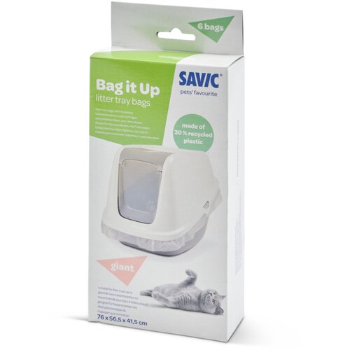 Savic Bag it Up vrečke za mačje stranišče - Varčno pakiranje: Giant - 3 x 6 kosov Cene