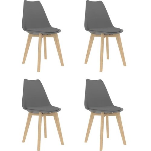  Blagovaonske stolice 4 kom sive plastične Cene