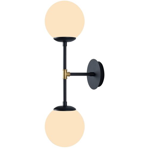 Squid Lighting crna zidna lampa Kruva, dužine 58 cm Slike