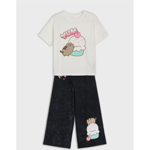 Sinsay Pamučni komplet: majica i hlače Pusheen the Cat Slike