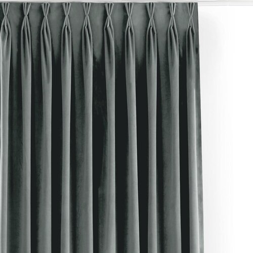Filumi Siva žametna zavesa za delno zatemnitev 400x270 cm Velto &amp;ndash; Slike