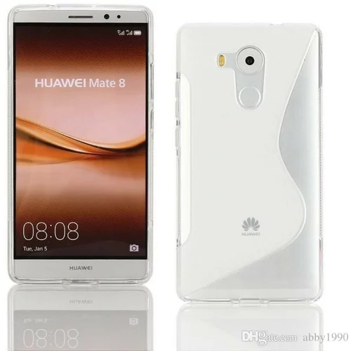  Gumijasti / gel etui S-Line za Huawei Mate 8 - prozorni