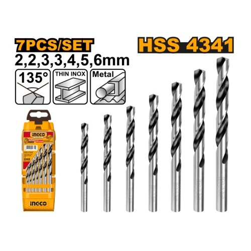Ingco akd1075 set hss burgija za metal 7/1 super ( AKD1075 ) Slike