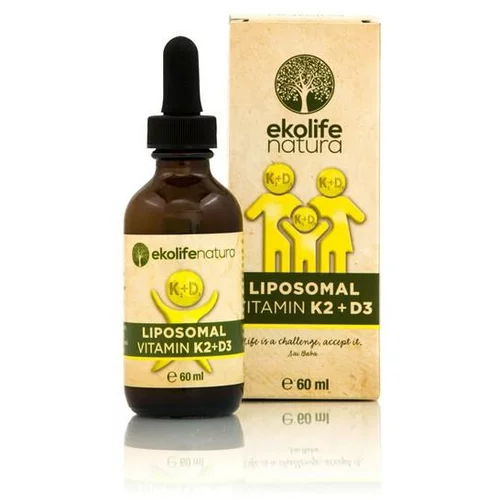  Ekolife natura Liposomski vitamini K2+D3, tekočina