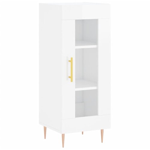 Maison Chic Komoda - Predalnik visok sijaj bela 34,5x34x90 cm inženirski les, (21722697) Slike