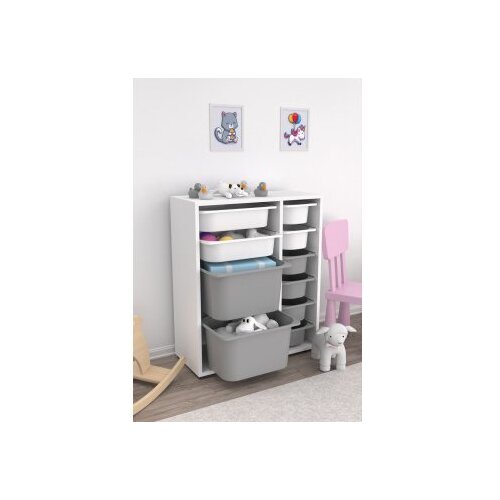 Hanah home vi&amp;scaron;enamenska polica zen 2D2K6U white grey Slike