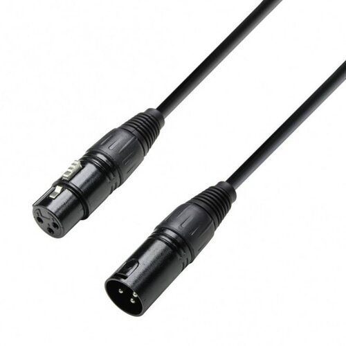 Adam Hall DMX-Kabel\, mo&scaron;ki XLR-konektor/ženski XLR-konektor\, 0\,5 m\, črne barve K3DMF0050 (20428150) Cene