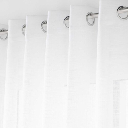 Douceur d int&amp;eacute;rieur Bijela prozirna zavjesa 400x240 cm Haltona &amp;ndash; Slike