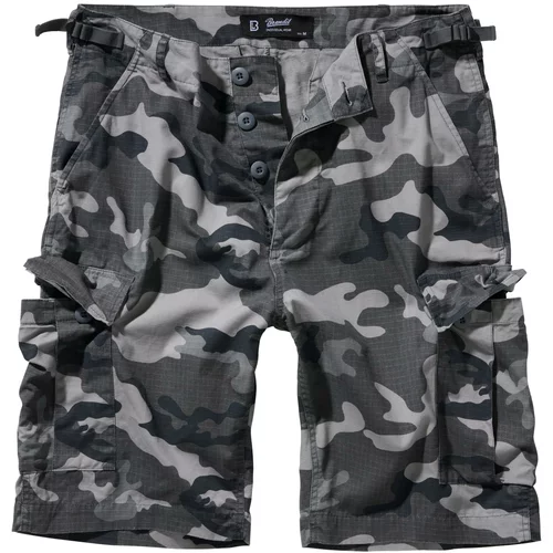 Brandit Men's BDU Ripstop Shorts - Grey/Camouflage