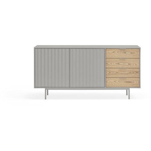 Teulat Siva niska komoda u dekoru hrasta 159x80 cm Sierra - Slike