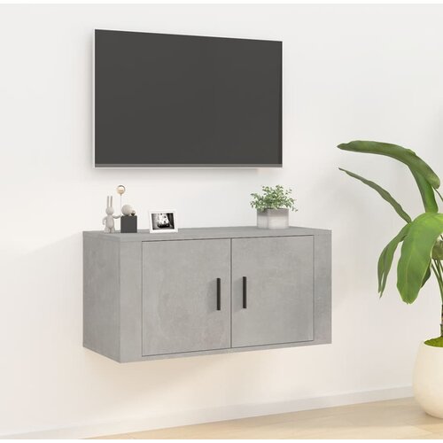 vidaXL Stenska TV omarica betonsko siva 80x34,5x40 cm Cene