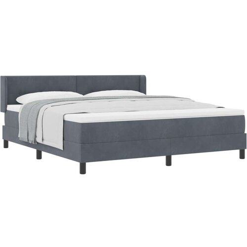 Box Spring Krevet s Madracem Tamno Siva 180x200 cm Bar&amp;scaron;un Slike