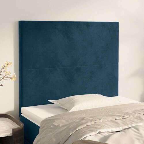  Uzglavlje tamnoplavo 80x5x118/128 cm bar&scaron;unasto Cijene