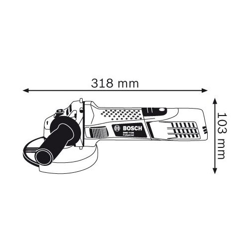 Bosch GWS 7-125 kutna brusilica Slike