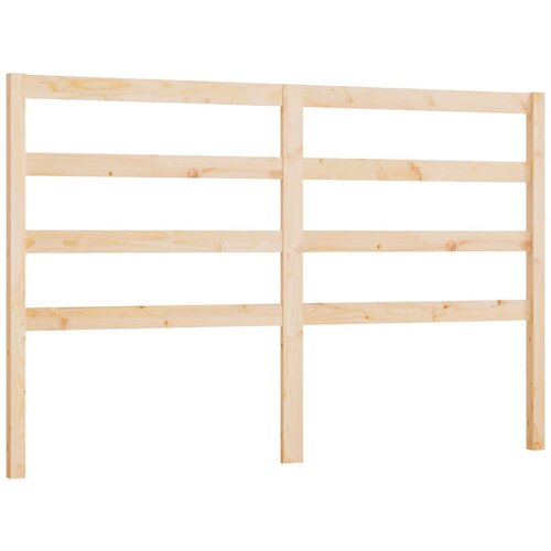 Maison Chic posteljno vzglavje - vzglavna omarica - nočna omarica 126x4x100 cm trdna borovina, (21704660) Slike