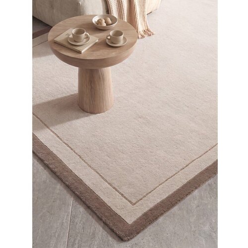 Villeroy Boch Rjava/kremno bela preproga iz me&amp;scaron;anice volne 200x290 cm Niko &amp;ndash; Slike