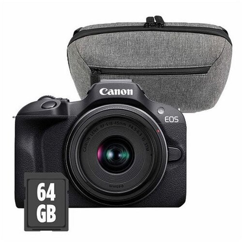 Canon EOS R100 + 1845, torbica, SD kartica 6052C074 Cene
