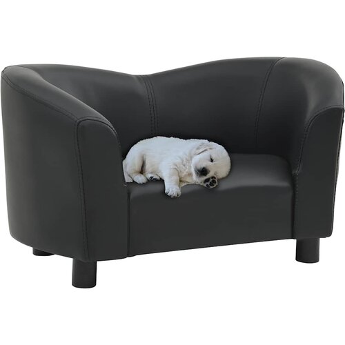 SOFA za pse crna 67 x 41 x 39 cm od umjetne kože Cene