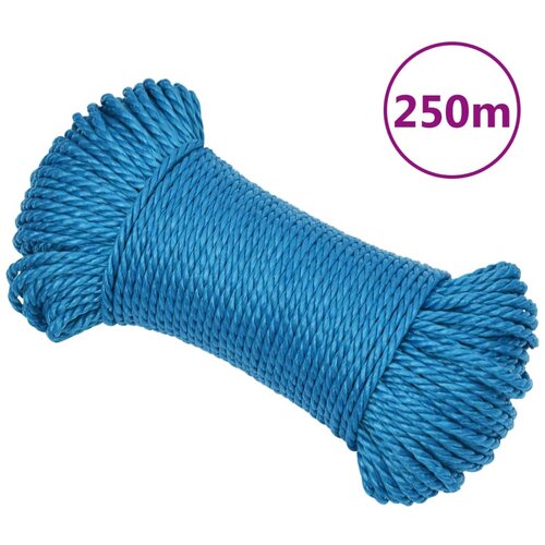 VidaXL radno uže plavi 8 mm 250 m od polipropilena Slike